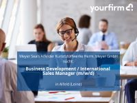 Business Development / International Sales Manager (m/w/d) | Alfe Niedersachsen - Alfeld (Leine) Vorschau