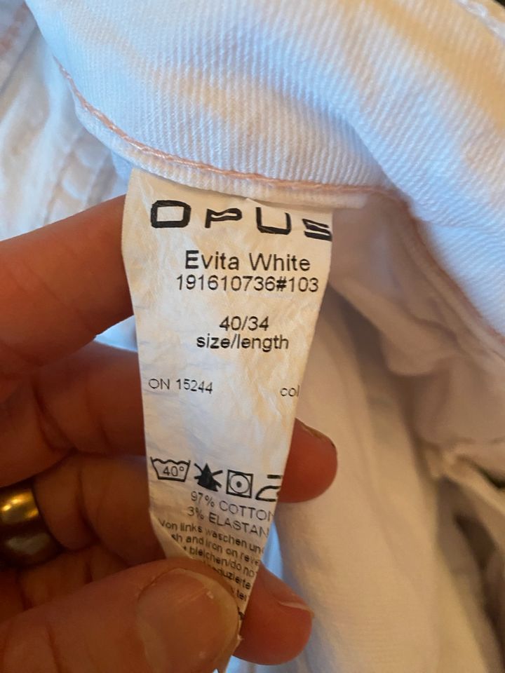 Opus weiße Jeans gr 40 in Bad Bentheim