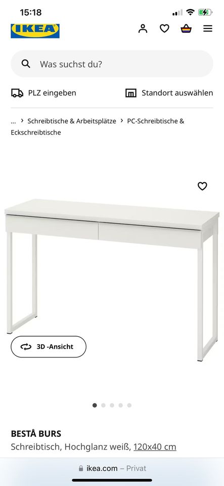 IKEA Besta Burs Schreibtisch Kommode WG Student Schminktisch in Weingarten