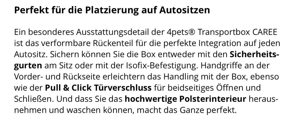 Transportbox 4Pets in Rottweil
