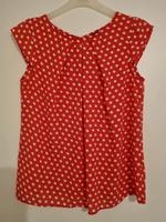 ESPRIT Bluse, Gr. 40, rot-weiß gepunktet Baden-Württemberg - Oftersheim Vorschau
