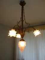 Original Französische Jugendstil-Deckenlampe, Lüster, Lumiéres München - Schwabing-West Vorschau