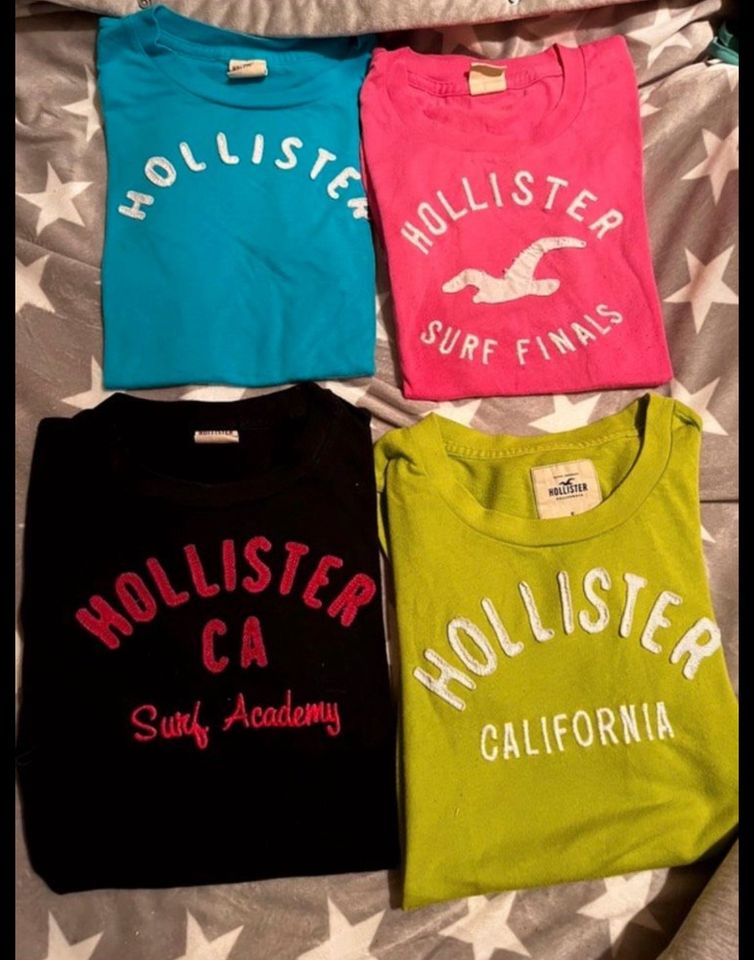 Hollister T-Shirt Set 4 Stück Original Gr. XS-S in Haibach Unterfr.