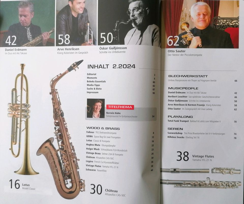 SONIC sax & brass Magazin für Holz- und Blechblasinstrumente in Kassel