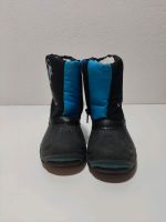 Gefütterte Schnee Boots Stiefel schwarz blau Größe 24 Nordrhein-Westfalen - Warburg Vorschau