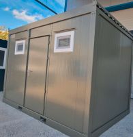 ► NEUWARE - JETZT KAUFEN ◄ Kleiner Lagercontainer (4 x 2,4 Meter) für private & gewerbliche Zwecke - Gartenhütte Werkstatt Schruppen Lageplatz Unterstand Schutz Containerlager Gartenhaus Schuppen Bayern - Brunnen Vorschau