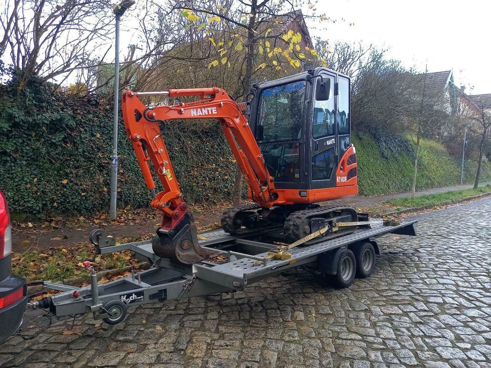 Kubota KX019-4. MS01 Minibagger Mieten Bagger 1,9 T in Geesthacht