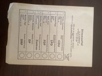 Stimmzettel für die Landtagswahl / Kreis Essen aus 1958 - Blanko Niedersachsen - Syke Vorschau