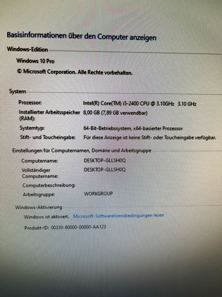 HP Elite 8200 ( i5 / 8GB / 250GB ) PC Computer in Stuttgart