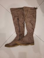 Overknee Stiefel Marco Tozzi beige/braun Hessen - Rüsselsheim Vorschau