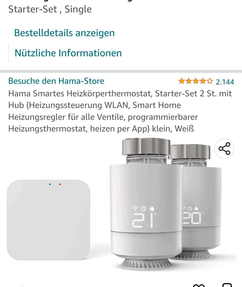Wifi Heizungssteuerung mit 3 Thermostats + Adapter kit in Alzenau