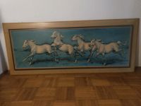 Gemälde Heinrich Faust Pferde auf blau Druck auf Platte Freiburg im Breisgau - Wiehre Vorschau