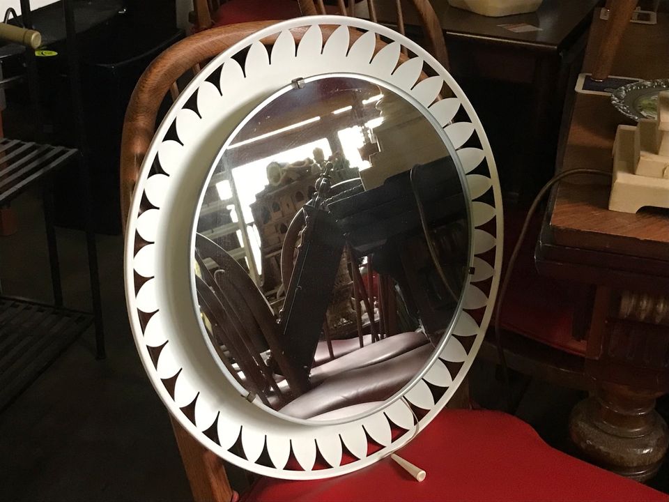 Beleuchteter Vintage-Spiegel von Ernest Igl für Hillebrand, 50er in Flintbek