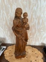 Antik Heiligenfigur Maria mit Jesuskind Holz Heilige Maria 45 cm Nordrhein-Westfalen - Lage Vorschau