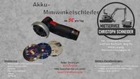 Akku Mini Winkelschleifer Bosch GWS 12V-76mm zum Mieten Leipzig - Holzhausen Vorschau