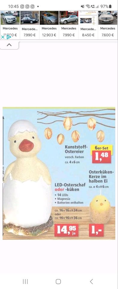 OsterDeko LED Küken in Meisdorf