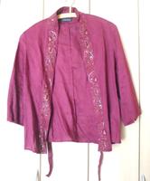 schicke weinrote Jacke Pailettenstickerei Sachsen - Zittau Vorschau