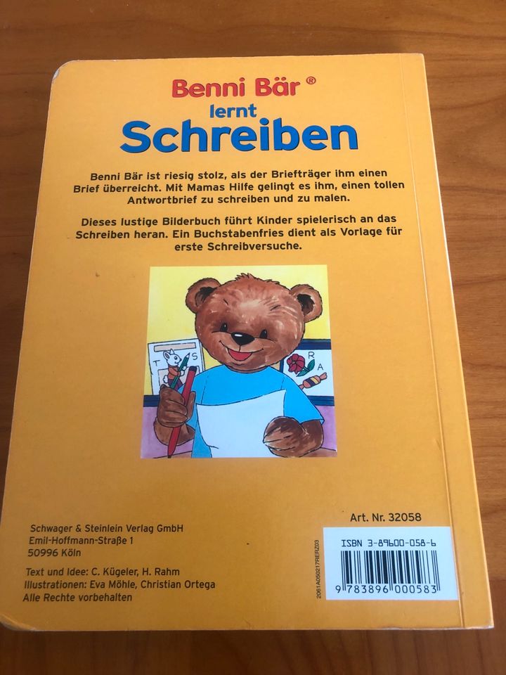 Buch Benni Bär lernt schreiben in Pausa/Vogtland