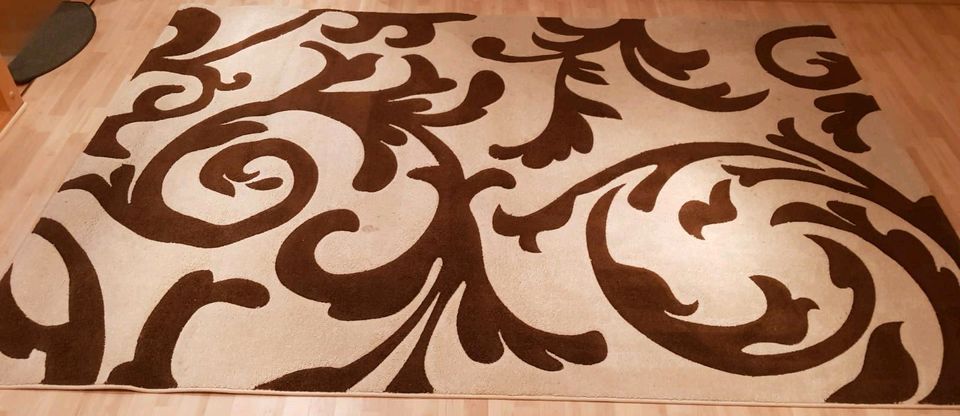 Teppich  Designteppich Muster 200 x 290cm beige in Vastorf