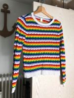 Monki S Pullover Regenbogen streifen Häkel Wandsbek - Hamburg Rahlstedt Vorschau