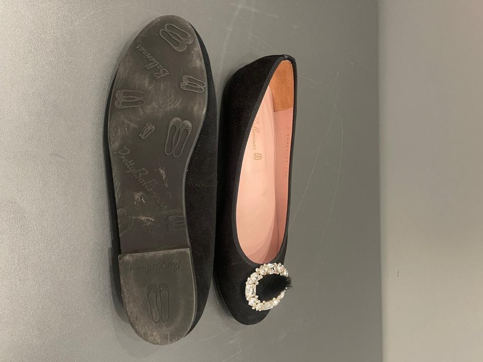Pretty Ballerinas_Ballerinas, Wildleder mit Strassschnalle in München