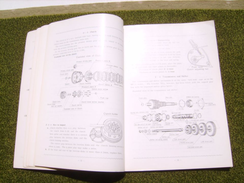 YAMAHA YG 1/ YG1 - K : Orig. Werkstatthandbuch; 60/ 70 Jahre-TOP in Zeven