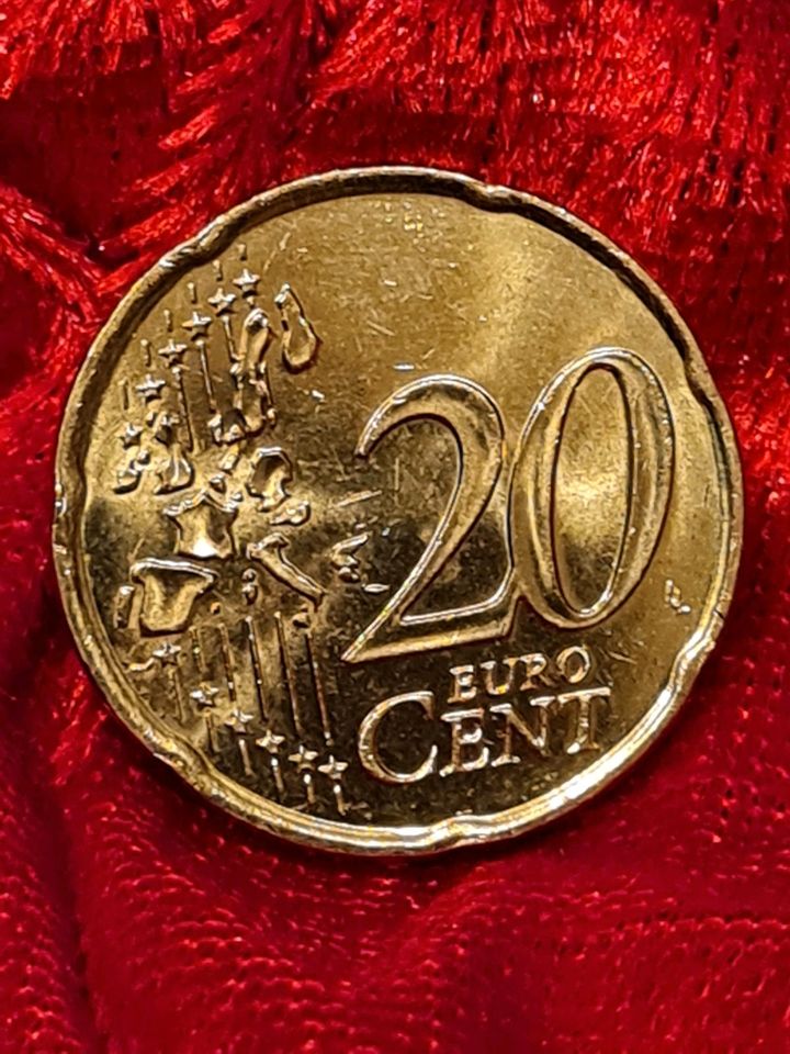 Seltene 20 Cent Münze Monaco 2001 in Petersberg (Saalekreis)