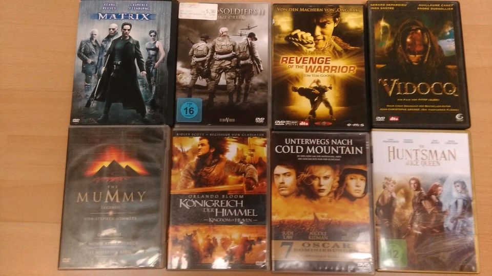 10 Film DVD'S Fantasy "Mummy Legends, Huntsman, Matrix in Hameln