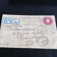 Ganzsache / Umschlag Registered Letter von 1923 Einschreiben Hamburg-Nord - Hamburg Langenhorn Vorschau