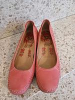 JANA Damen rote Leder Schuhe mit Keilabsatz Größe 5 Bayern - Kaufbeuren Vorschau