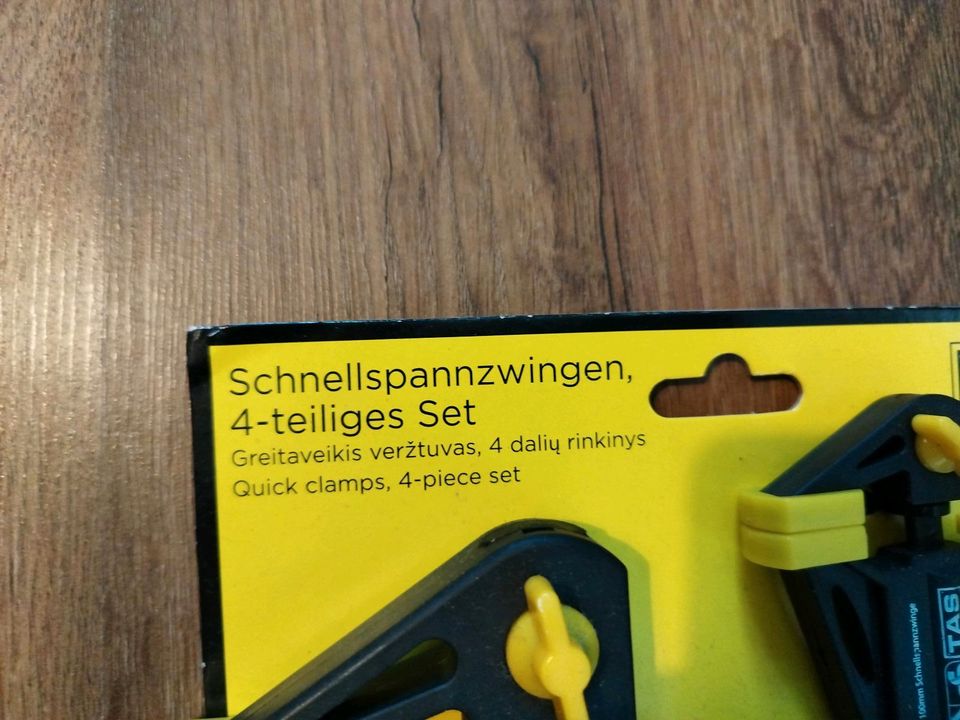 Schnellspannzwingen Klemmen Spanner 4teliges Set in Chemnitz