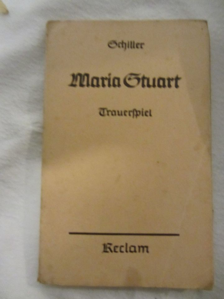 Buch Reclam Maria Stuart von Schiller 1937 in Taunusstein