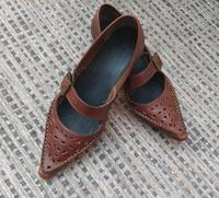 Leder SpangenBallerinas braun Gr. 37 Bayern - Spiegelau Vorschau