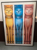 Wandbild groß Katze bunt Deko Einrichtung Baden-Württemberg - Edingen-Neckarhausen Vorschau