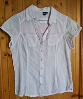 Cecil Damen Bluse kurzarm rosé/weiß/gestreift Gr. S Bayern - Reichertshofen Vorschau
