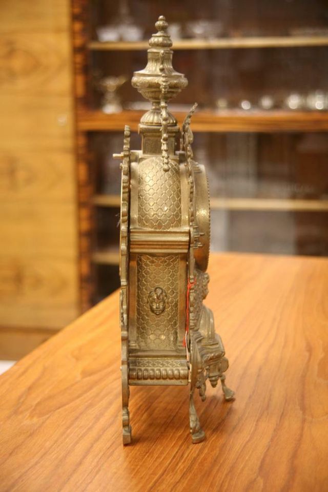 Kaminuhr Messing Tischuhr Stil Antik Historismus Uhr in Asperg