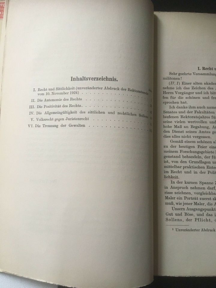 Recht und Sittlichkeit Rudolf Laun 1935 in Braunschweig