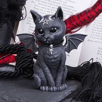 Schwarze Katze mit Flügeln Figur Gothik Esoterik Dracula Hexerei Sachsen-Anhalt - Schönebeck (Elbe) Vorschau