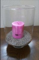 Deco Windlicht Glas 3tlg.Kerze in Pink od.Türkis+ Streusand NEU Niedersachsen - Wallenhorst Vorschau