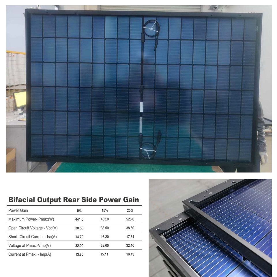 430W Bifacial TOPCon Glas-Glas N-Type Solarmodule PV Modul in Lübeck