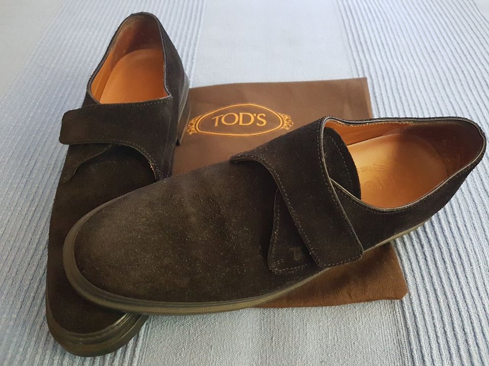 TOD`S Damenschuhe, Wildleder/Gummisohle, schwarz, Gr. 38 in Gütersloh