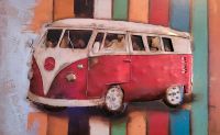 Wandbild Bild Metall 80×120 cm 3D Deko VW Bus Bulli Wandsbek - Hamburg Tonndorf Vorschau