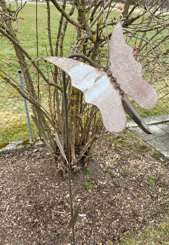 Gartendeko - rostend - Schmetterling in Bodenkirchen