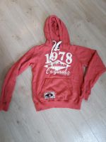 Hoddie warm Pullover mit Taschen und Kapuze Farbe Koralle gr. 152 Thüringen - Römhild Vorschau