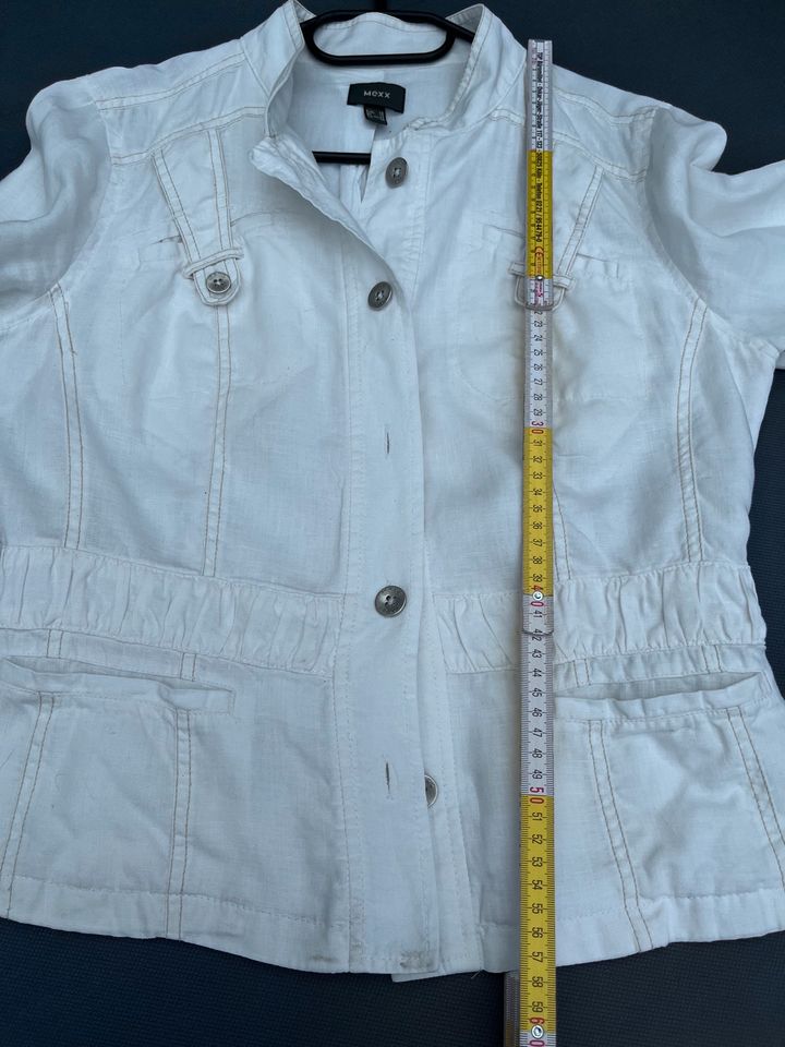 Tolle Sommer Leinen Blazer Jacke 38/40 Mexx weiß in Bad Neuenahr-Ahrweiler