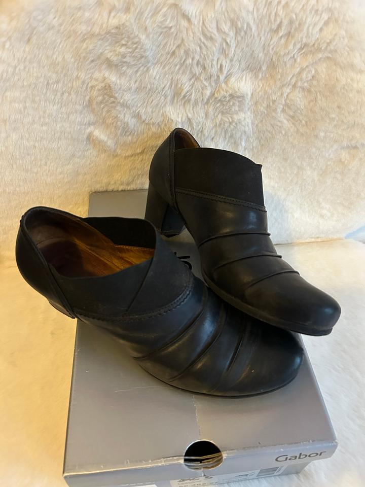 Gabor Leder Stiefelette Stiefel Boots Gr. 38 schwarz 24,-€ in Moers
