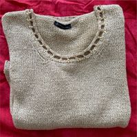 Chic, Strick Pullover mit Perlen, NEU, beige/gold, Gr. 40/42, CPM Niedersachsen - Gronau (Leine) Vorschau