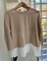 neuwertigen Pullover in beige mit weißem Einsatz. Baden-Württemberg - Bad Krozingen Vorschau