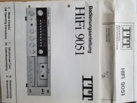 Orginal Bedienungsanleitung ITT-Receiver HiFi 9051 Baden-Württemberg - Kornwestheim Vorschau