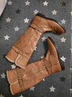 Hochwertige Leder Stiefel Reiterstil braun 37 Hessen - Mörlenbach Vorschau